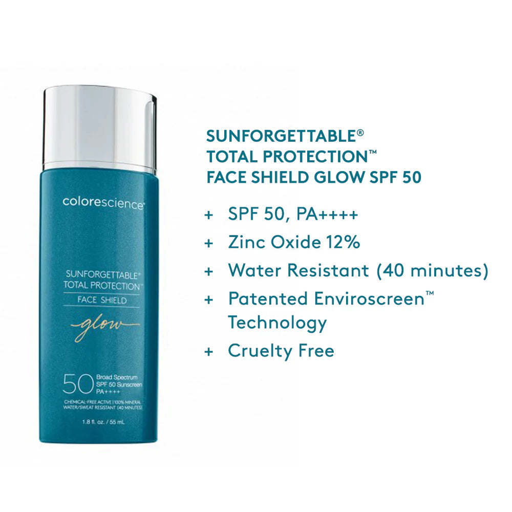 SUNFORGETTABLE TOTAL PROTECTION FACE SHIELD GLOW SPF 50